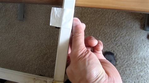 how to fix broken metal screen corner bracket|broken window screen frame.